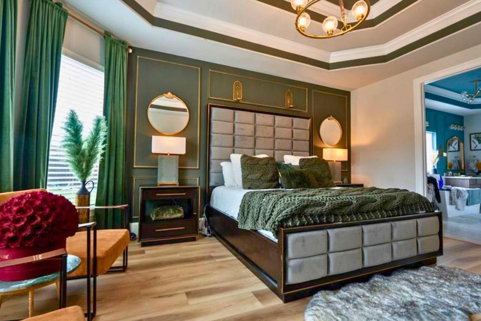 11347 Needlerock Court Humble, TX 77396 - Photo 13 of 20 a bedroom with a bed chair and a large window