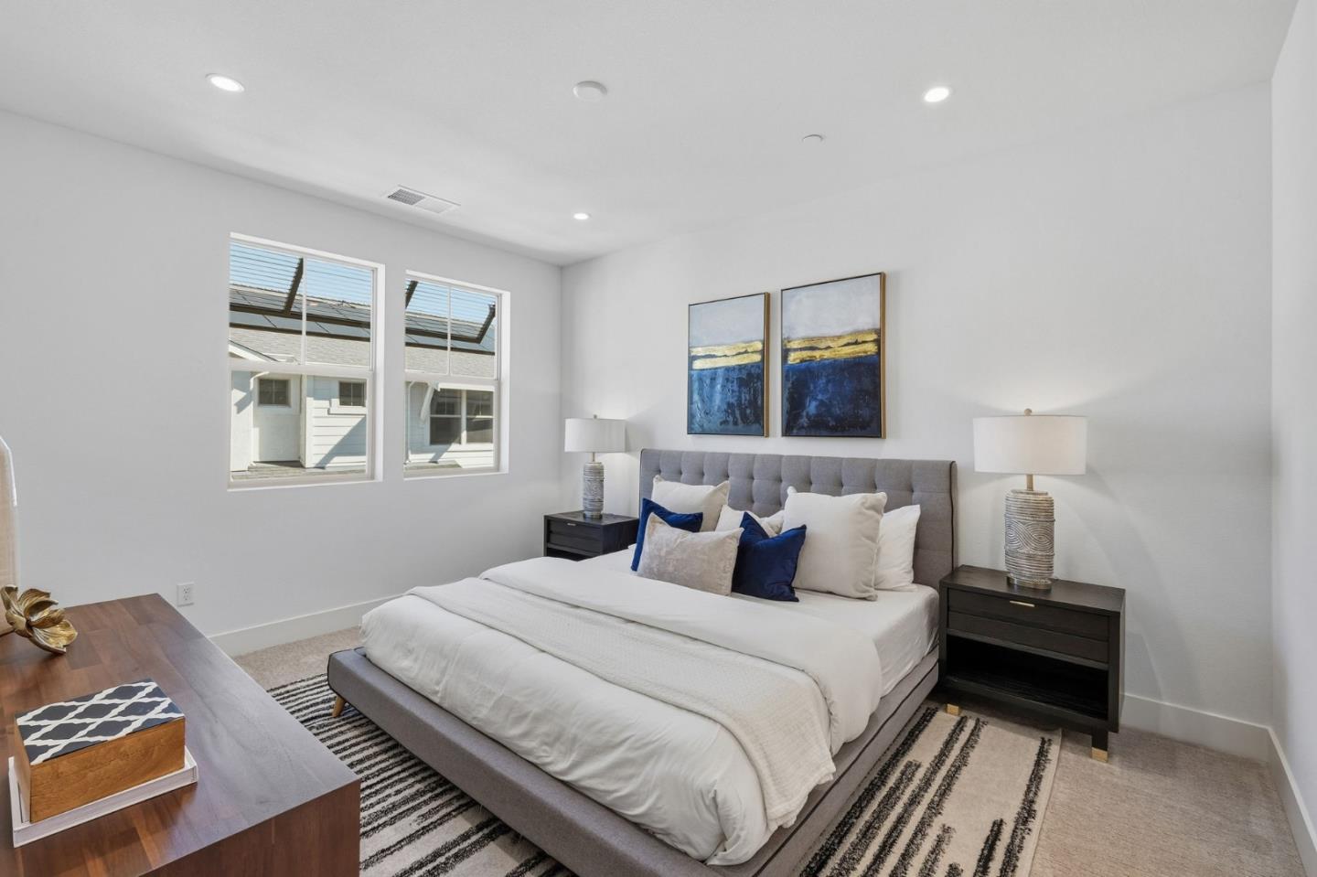 184 Oak Circle Walnut Creek, CA 94597 - Photo 12 of 24 a bedroom with bed and wooden floor