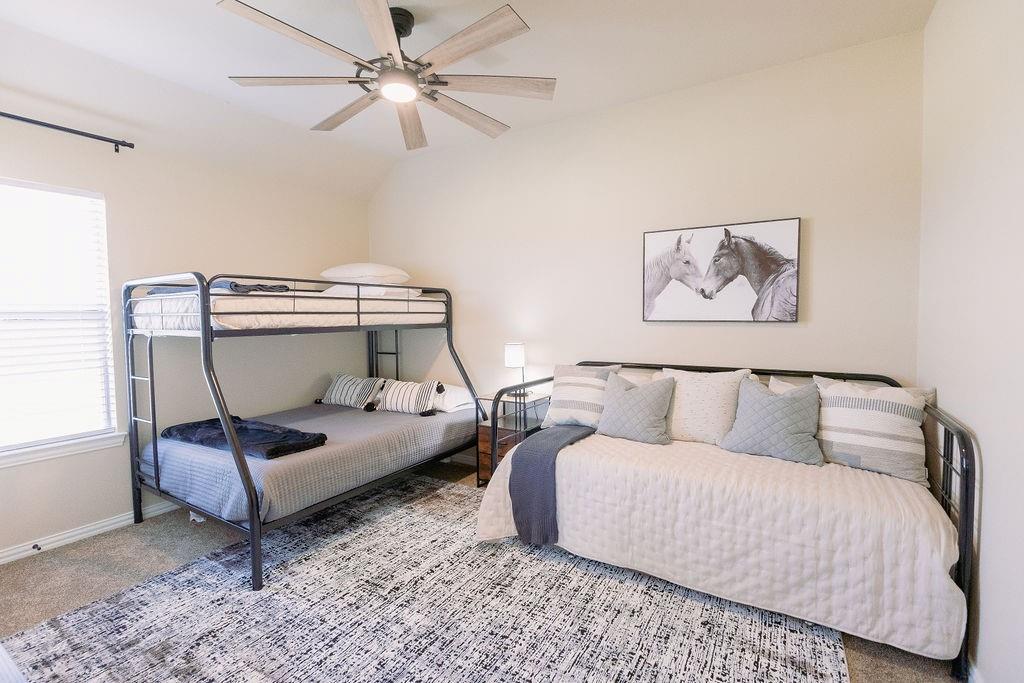 1377 Block Road Gunter, TX 75058 - Photo 26 of 37 a living room with furniture and a ceiling fan