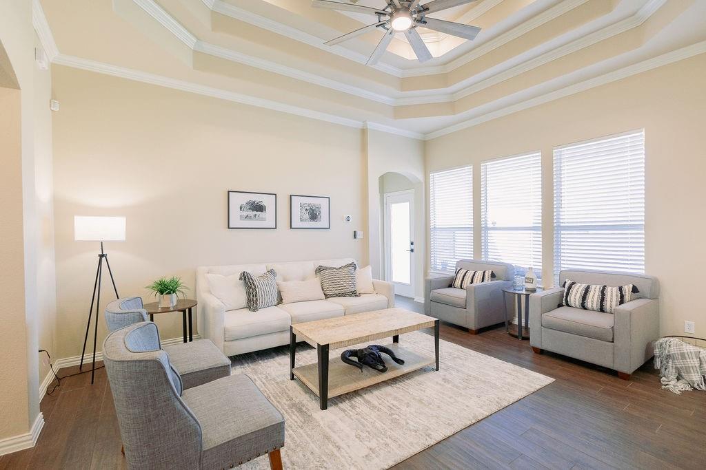 1377 Block Road Gunter, TX 75058 - Photo 9 of 37 a living room with furniture and a large window