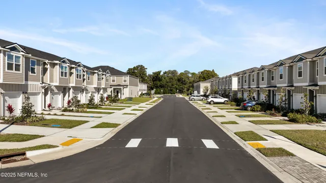 a view of a city with tall buildings