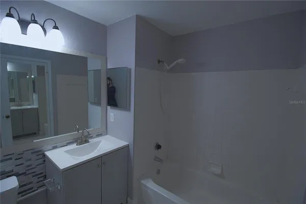 a view of small space with racks on the wall