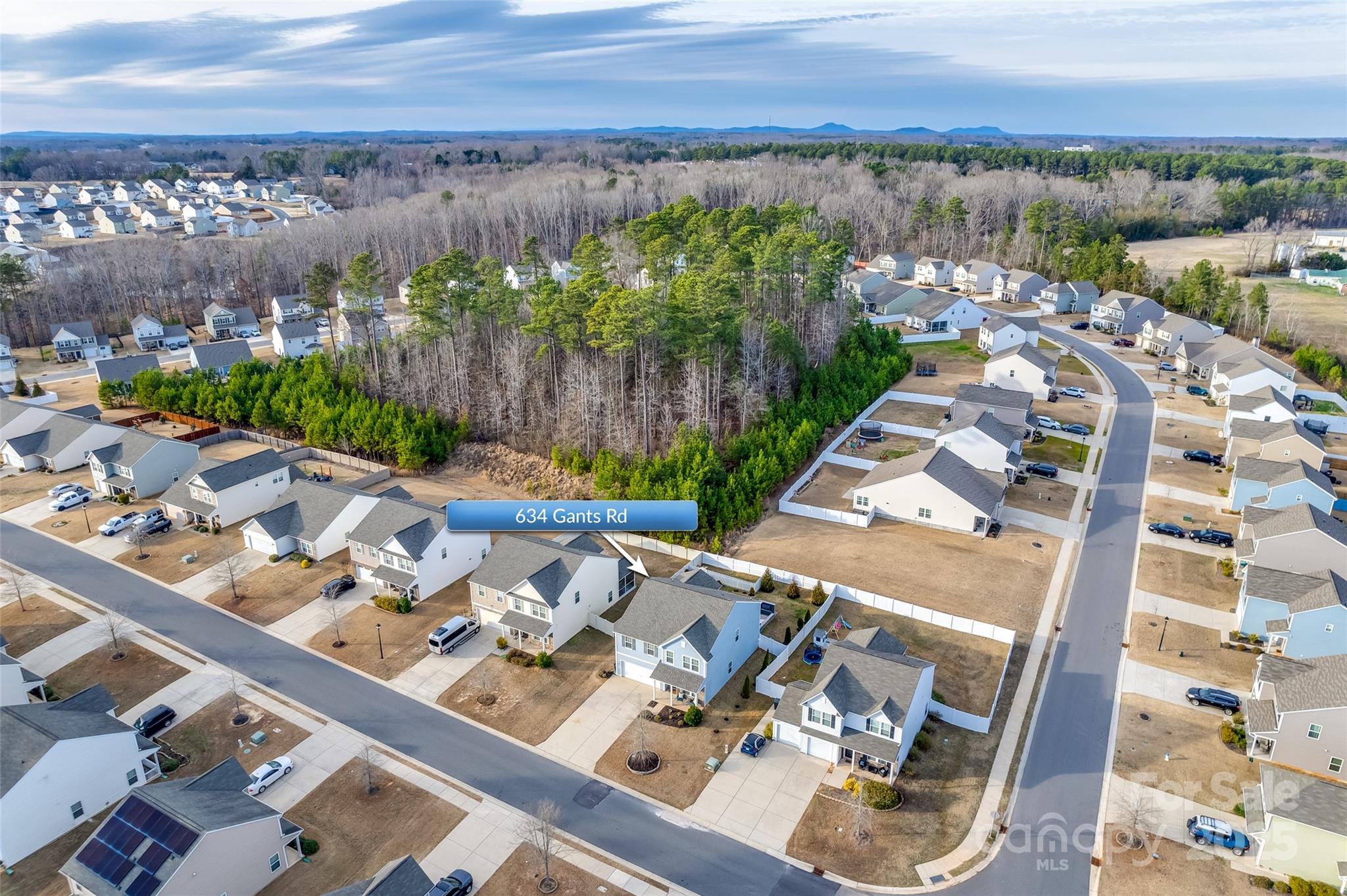 a view of a lake with a city