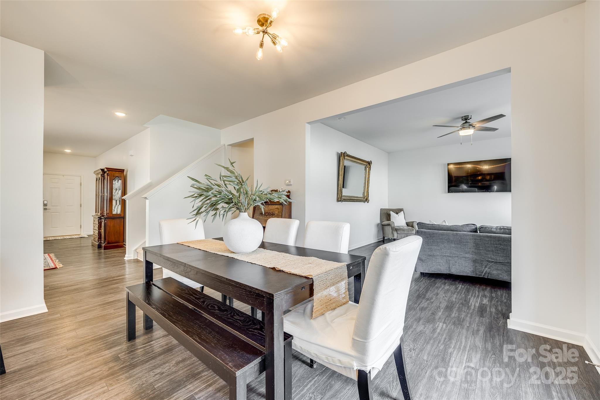 634 Gants Road York, SC 29745 - Photo 17 of 42 a dining room with furniture and wooden floor