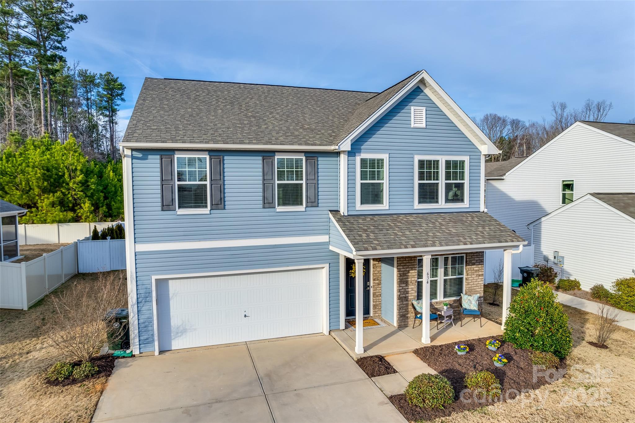 634 Gants Road York, SC 29745 - Photo 40 of 42 a front view of a house with a yard