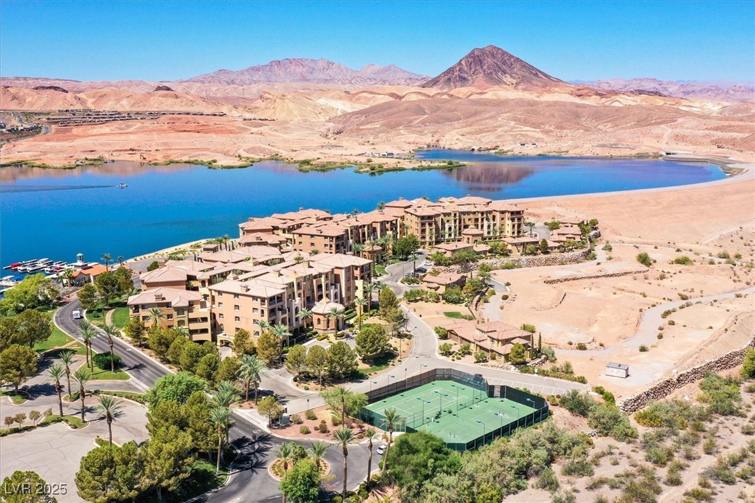31 Via Mantova, Unit 2 Henderson, NV 89011 - Photo 21 of 30 Bird's eye view of apartment complex / building and a water and mountain view