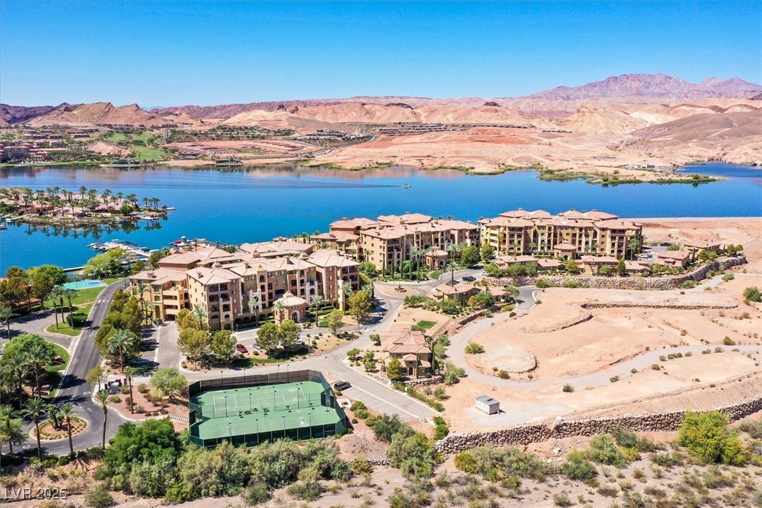 31 Via Mantova, Unit 2 Henderson, NV 89011 - Photo 22 of 30 Aerial view of apartment complex / building and a water and mountain view