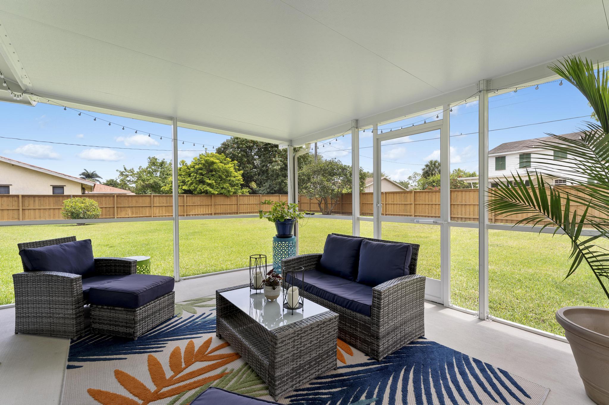 1806 Barbados Road Lake Clarke Shores, FL 33406 - Photo 23 of 41 Screened Porch