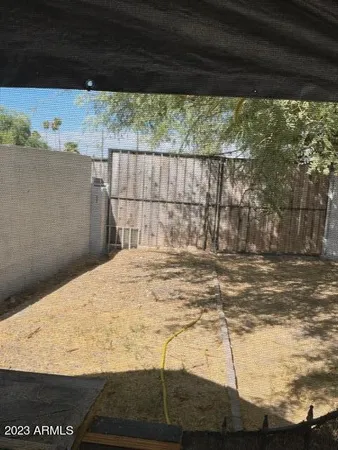 a view of small yard