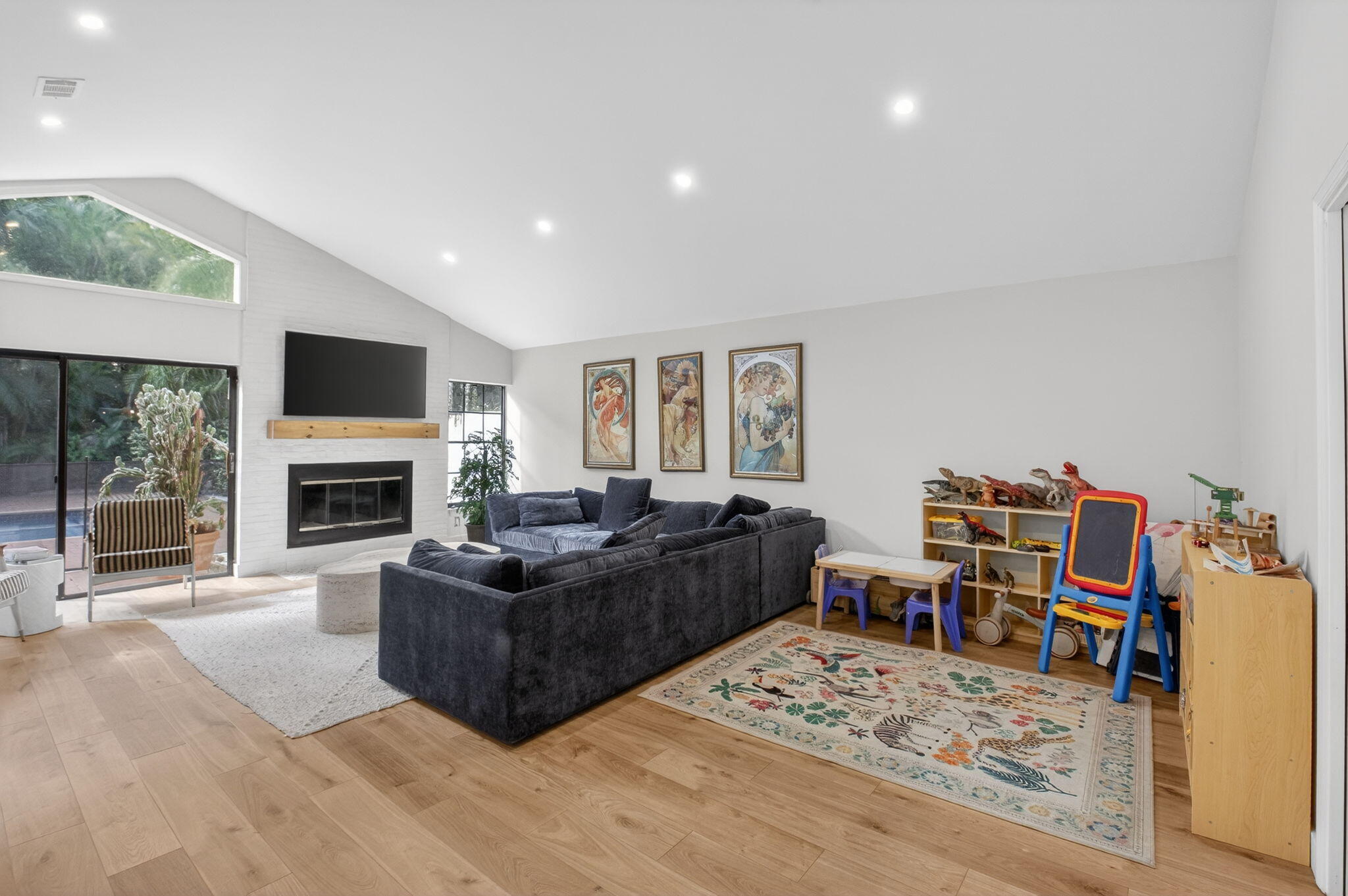 21921 Town Pl Drive Boca Raton, FL 33433 - Photo 9 of 64 LIVING ROOM WITH FIREPLACE