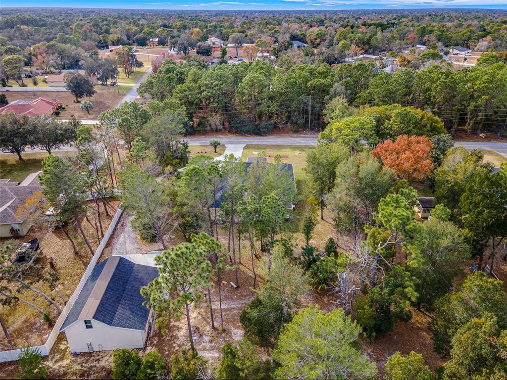 14071 Linden Drive Spring Hill, FL 34609 - Photo 68 of 77 an aerial view of residential house with outdoor space and trees all around