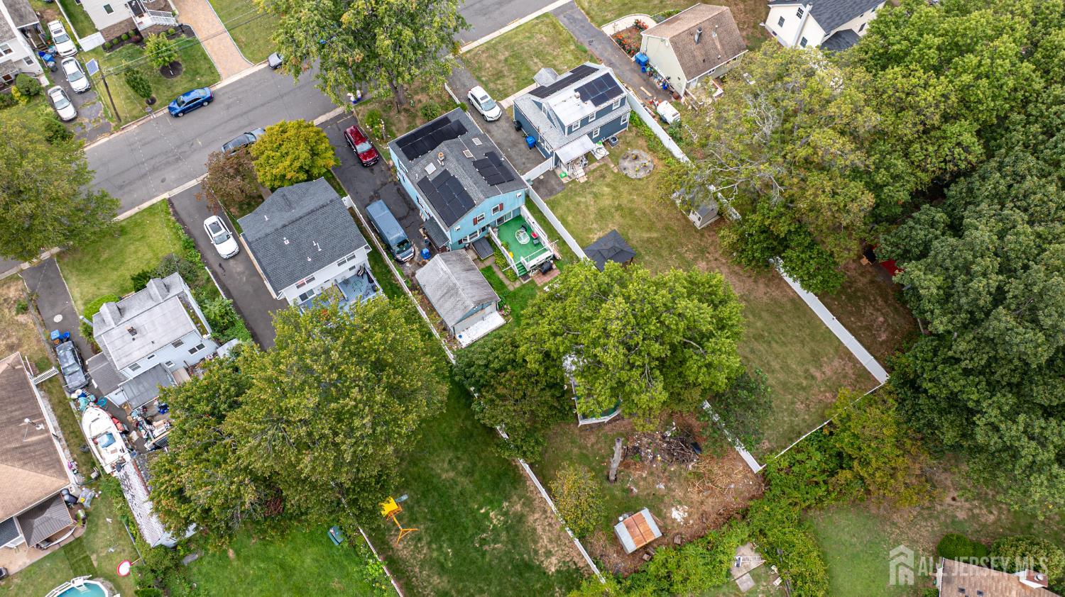 651 Fairview Avenue Piscataway, NJ 08854 - Photo 42 of 45 an aerial view of a house with a yard and garden