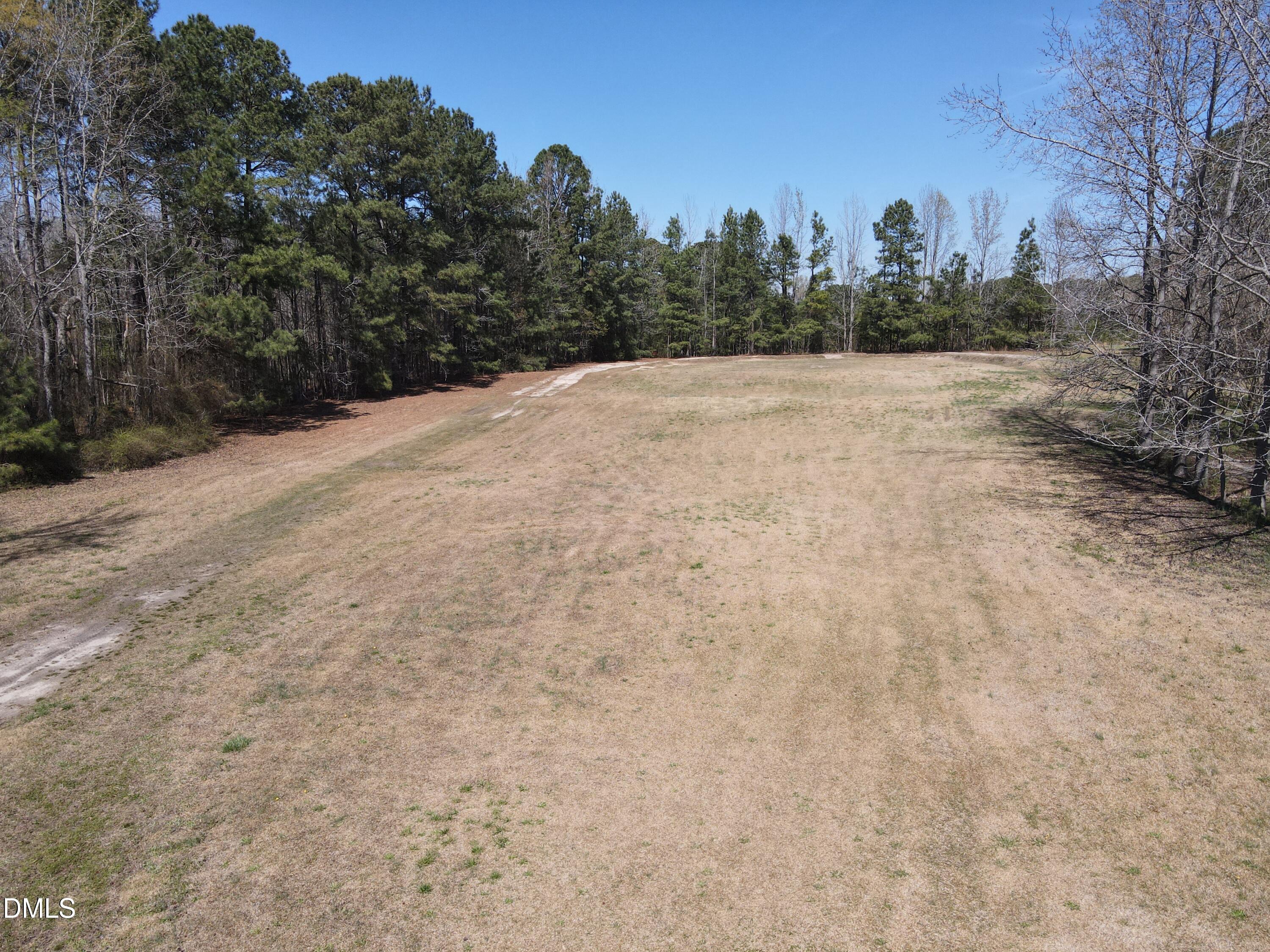 405 Old Eason Road Zebulon, NC 27597 - Photo 5 of 13 a view of a dry yard with trees in the background