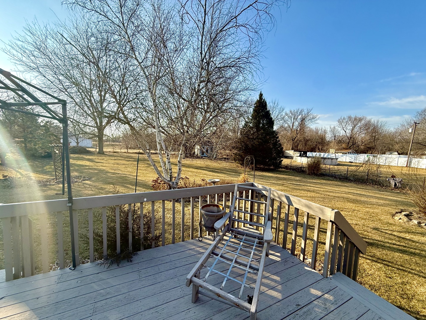 8408 49th Street Coal Valley, IL 61240 - Photo 43 of 43 a view of balcony with wooden floor and outdoor seating