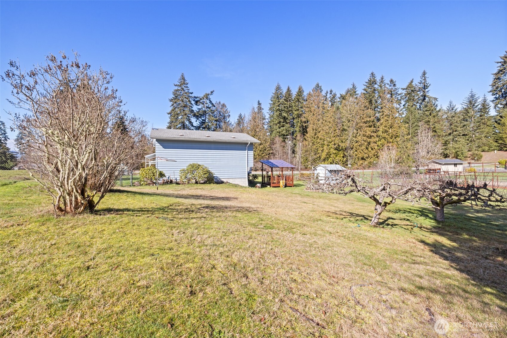 200 Lake Farm Road Port Angeles, WA 98362 - Photo 13 of 40 a view of a house with a yard and covered with snow