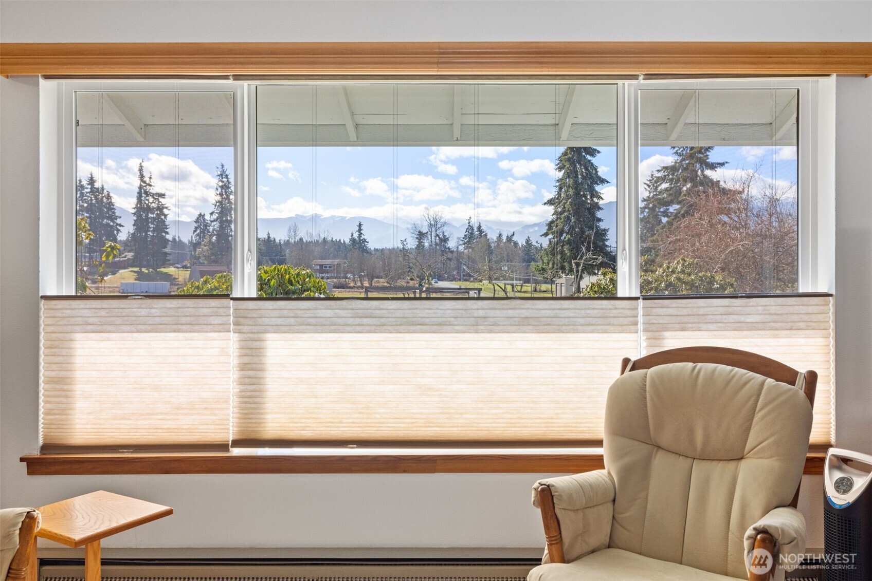 200 Lake Farm Road Port Angeles, WA 98362 - Photo 26 of 40 a view of a room that has a bed and a window