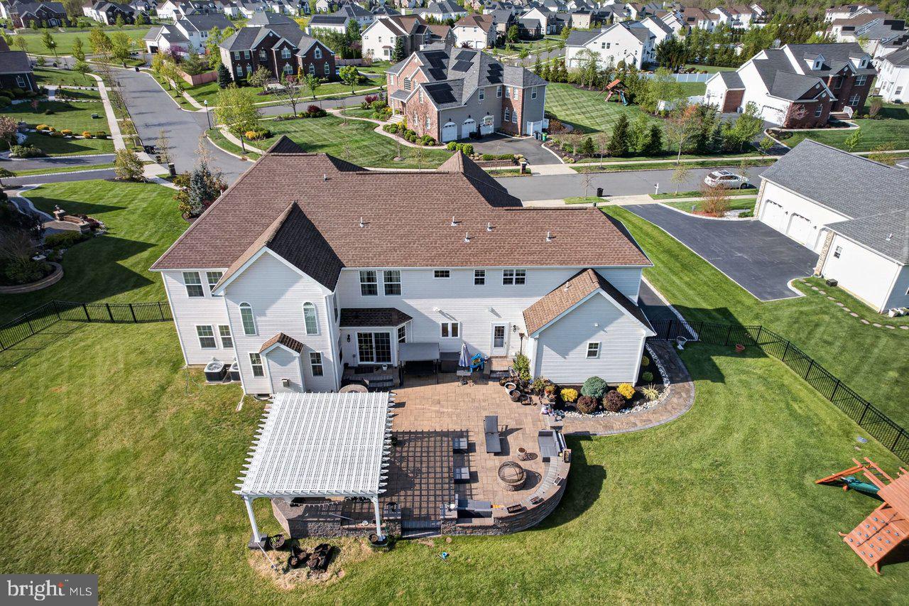 45 Emerald Road Robbinsville, NJ 08691 - Photo 57 of 57 Spacious backyard oasis with pergola.