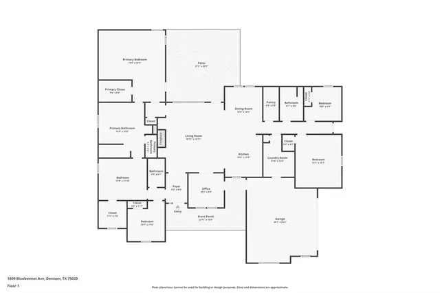 $515,000 | 1809 Bluebonnet Avenue, Denison, TX 75020