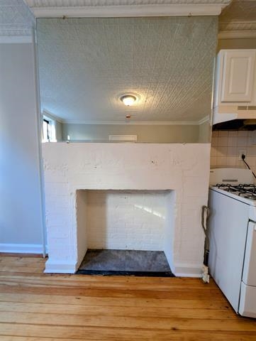 504 Court Street, Unit 1 Hoboken, NJ 07030 - Photo 11 of 12 a room with a fireplace and cabinets