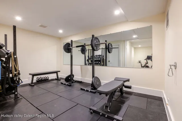 a house with trees in the background