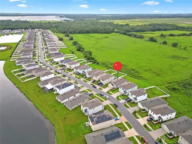 an aerial view of a city