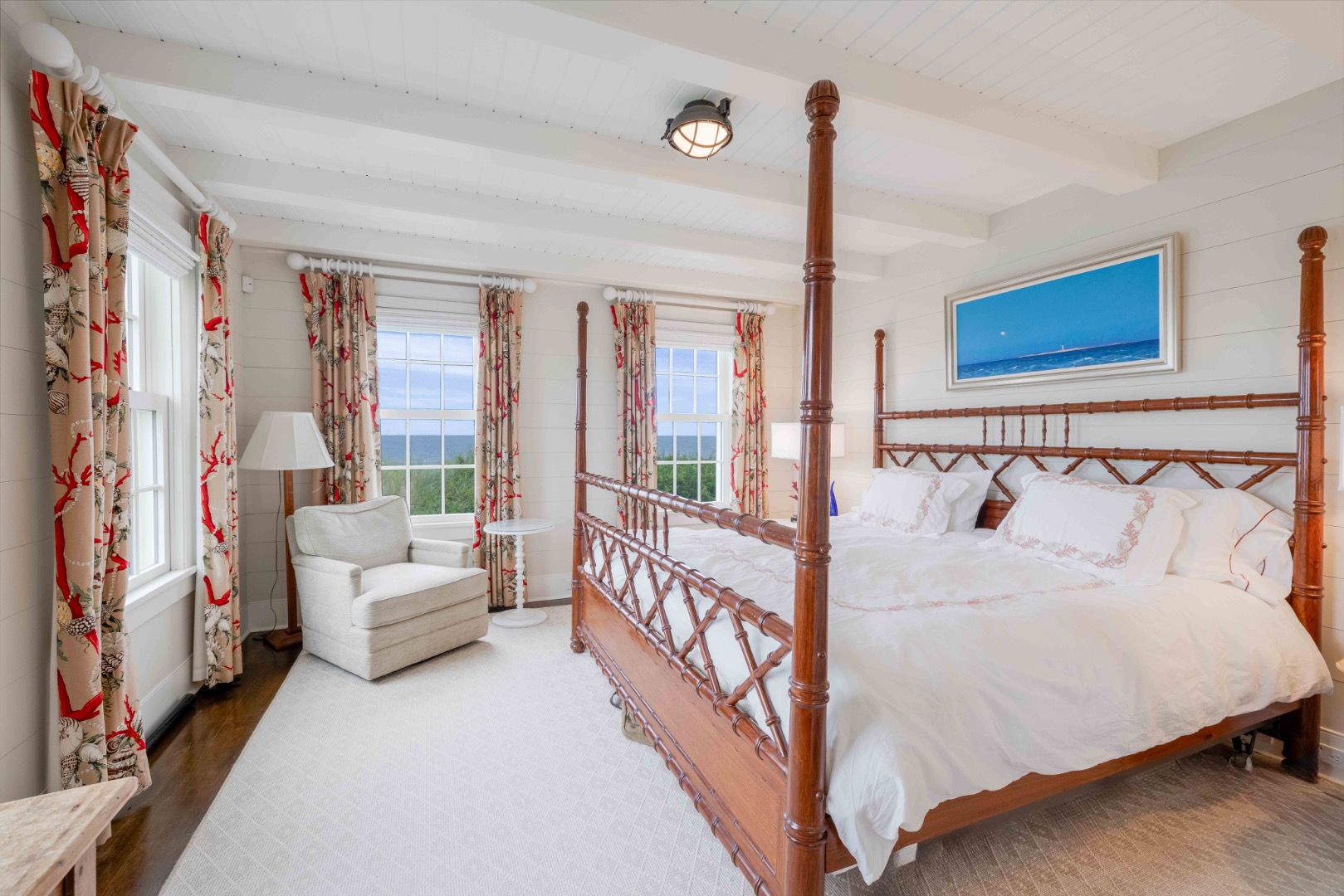 15 Hallowell Lane Nantucket, MA 02554 - Photo 7 of 22 a bed room with a bed and a couch
