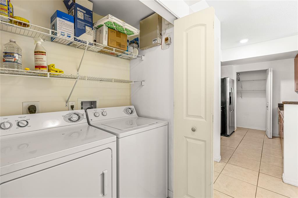 2421 Northeast 65th Street, Unit 318 Fort Lauderdale, FL 33308 - Photo 19 of 31 a view of storage and utility room with washer and dryer