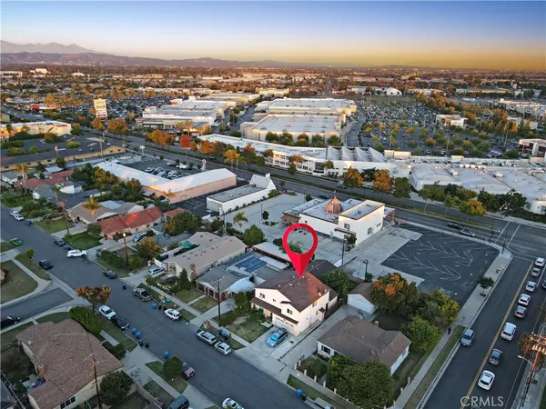 an aerial view of a city