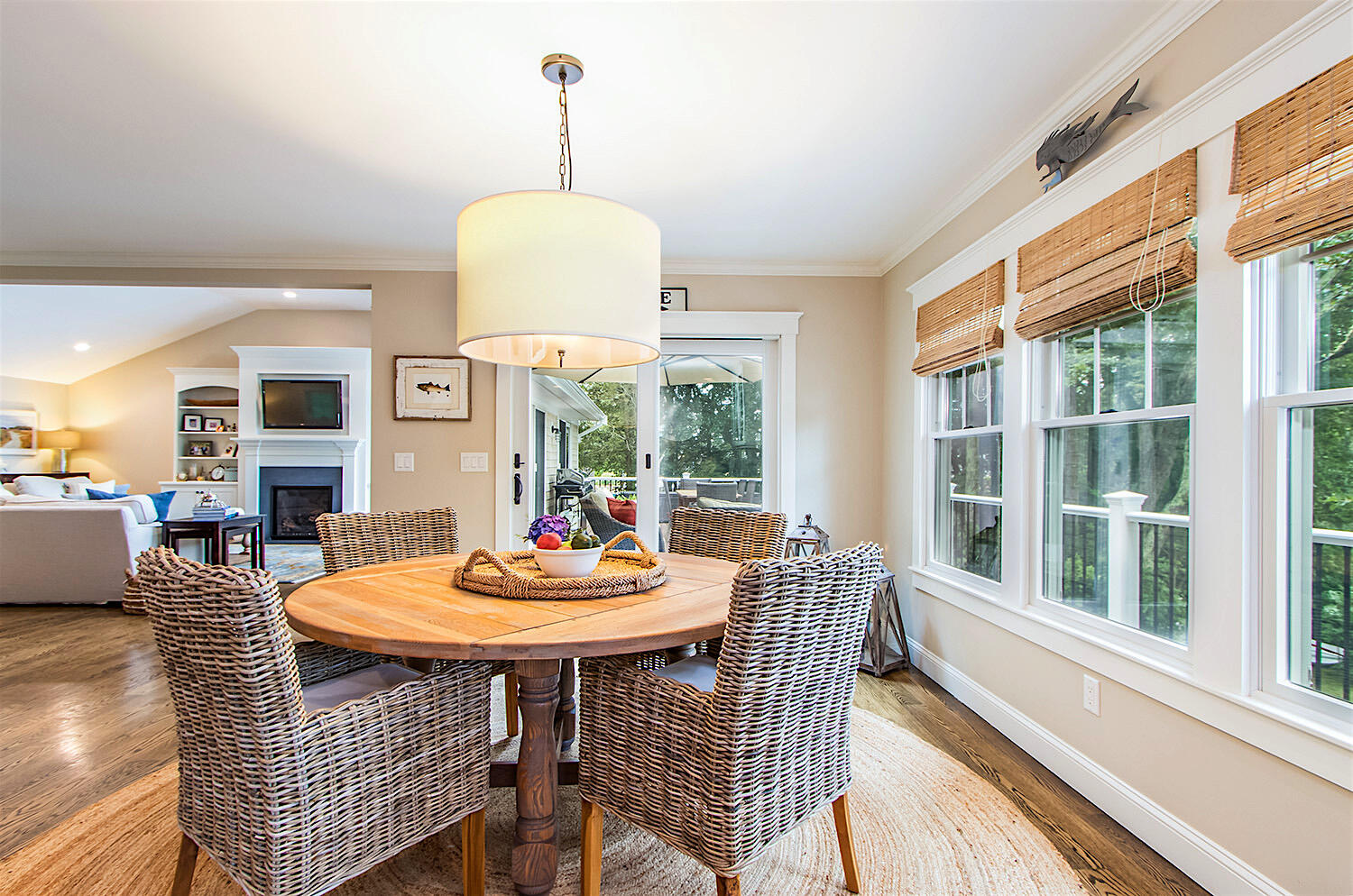 346 Holly Point Road Centerville, MA 02632 - Photo 17 of 52 a view of a dining room with furniture window and outside view
