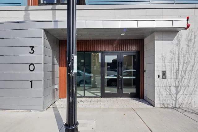 a view of entrance door of the building