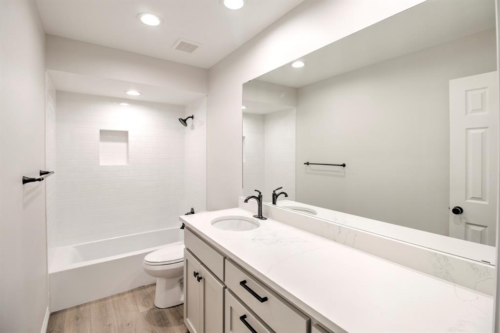 3700 Moseley Road Cross Roads, TX 76227 - Photo 24 of 38 Full Bathroom with Quartz Countertops.