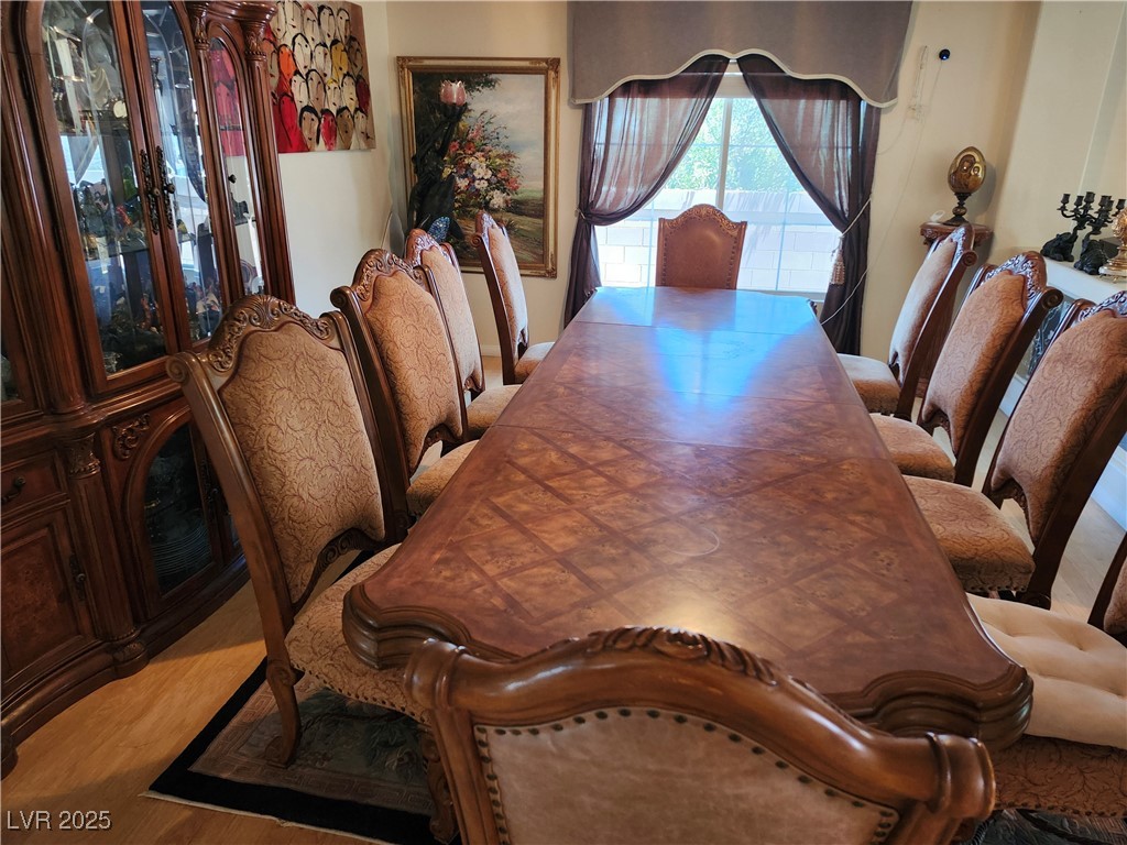6672 Coronado Palms Avenue Las Vegas, NV 89139 - Photo 10 of 39 Dining area featuring light wood-type flooring