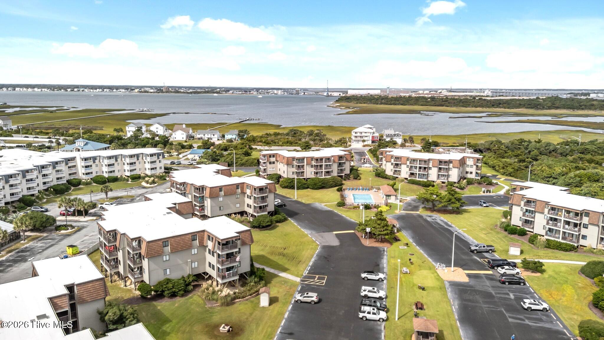 2008 East Fort Macon Road, Unit H11 Atlantic Beach, NC 28512 - Photo 25 of 42 Aerial View Toward the Sound