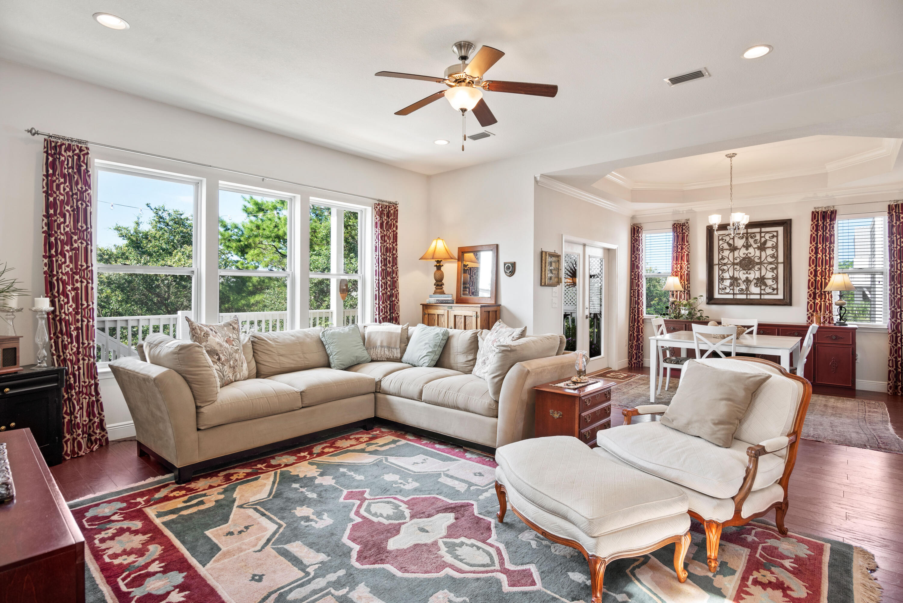 13 Inlet Cove Inlet Beach, FL 32461 - Photo 7 of 49 a living room with furniture a table and a large window