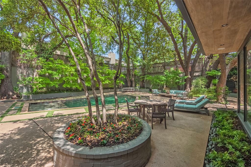 3610 Congress Avenue Dallas, TX 75219 - Photo 35 of 40 a view of a swimming pool with a patio