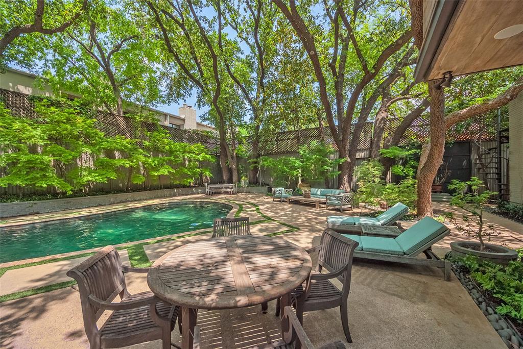 3610 Congress Avenue Dallas, TX 75219 - Photo 36 of 40 a view of backyard with seating and green space