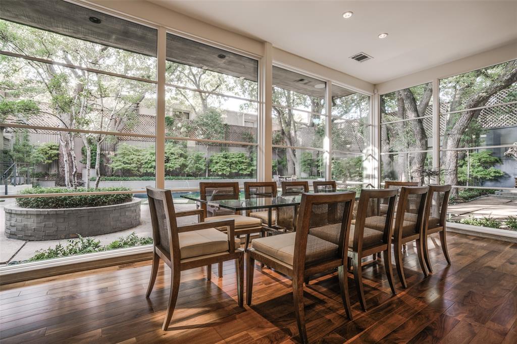 3610 Congress Avenue Dallas, TX 75219 - Photo 7 of 40 a view of a dining room with furniture window and wooden floor