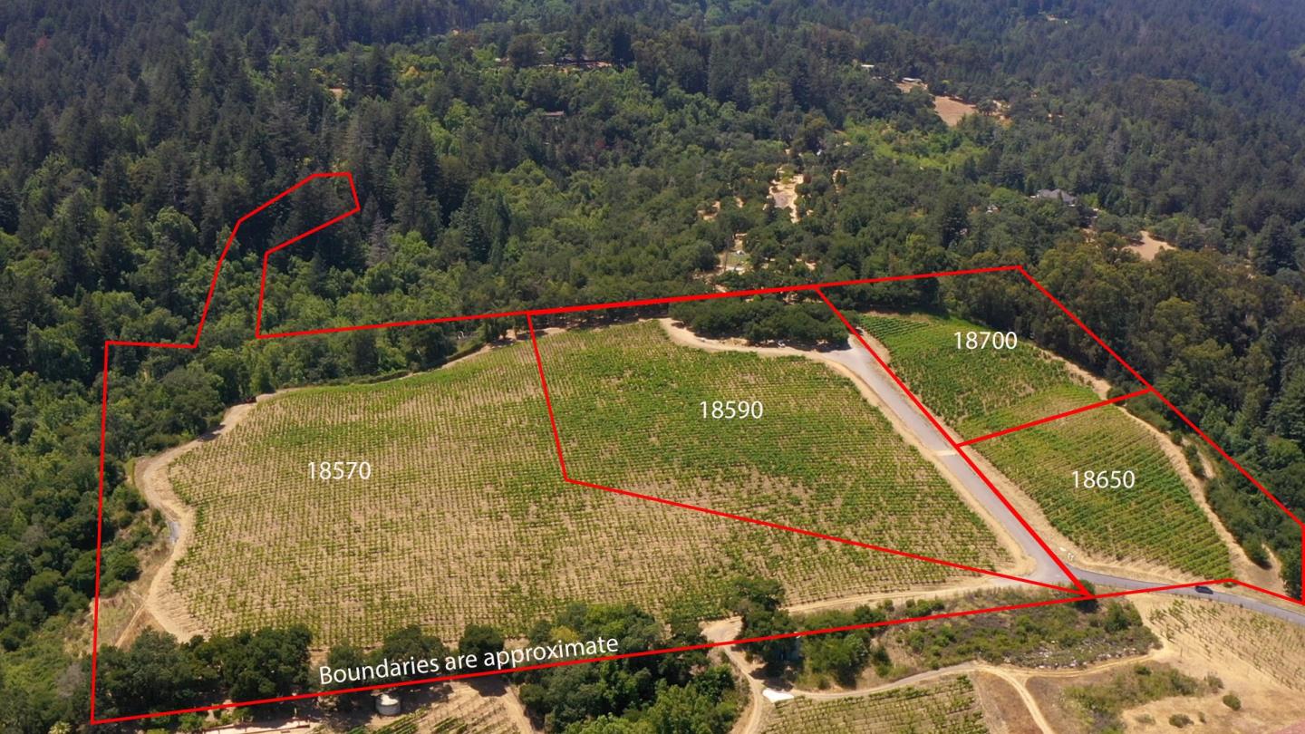 18700 Black Road Los Gatos, CA 95033 - Photo 18 of 24 an aerial view of a pool patio swimming pool and outdoor seating