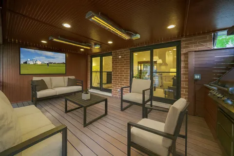 a bedroom with furniture and window