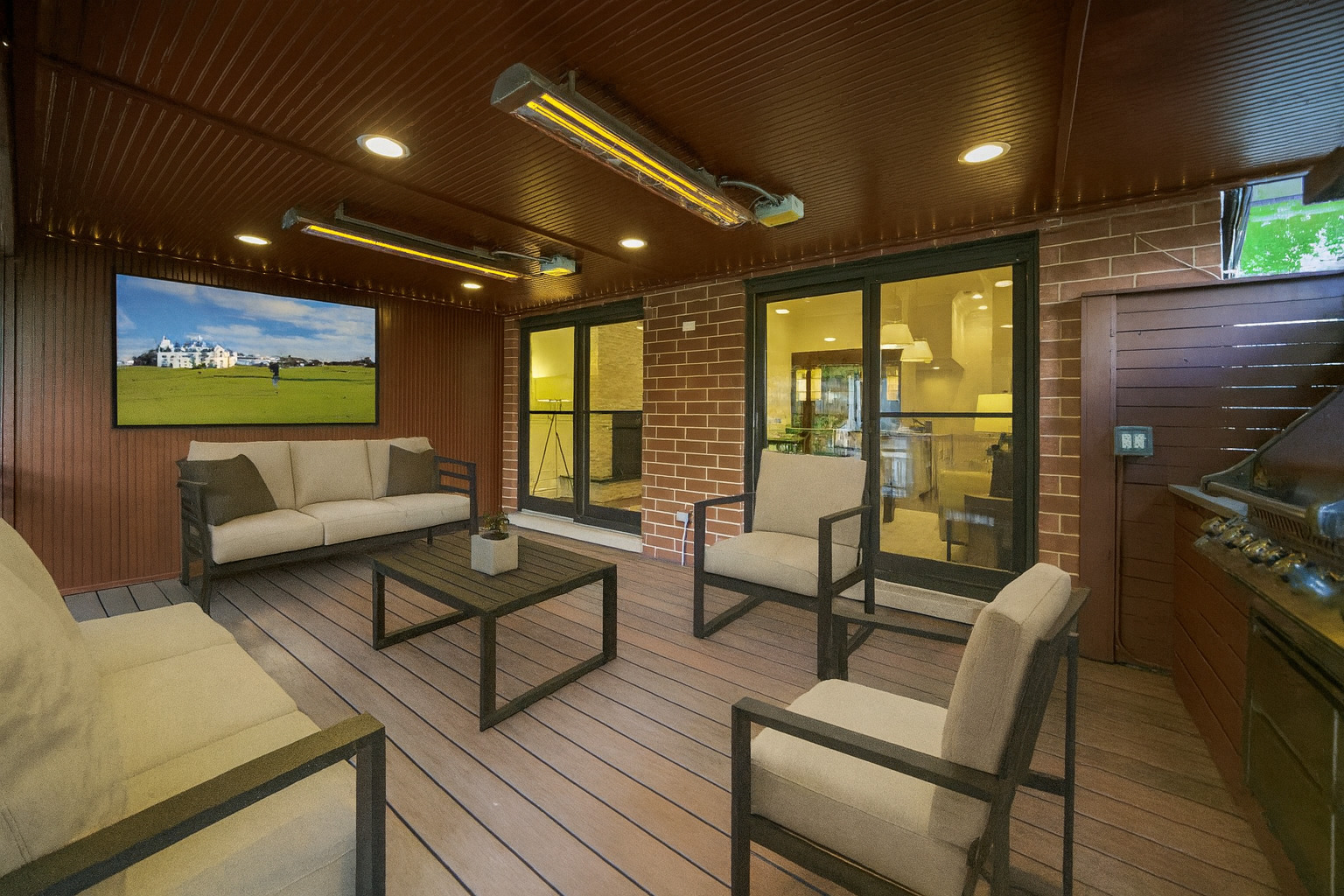 2953 North Honore Street Chicago, IL 60657 - Photo 11 of 40 a living room with furniture and a flat screen tv