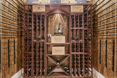 a bedroom with a bed and furniture