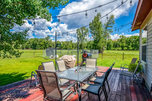 a house view with a outdoor space