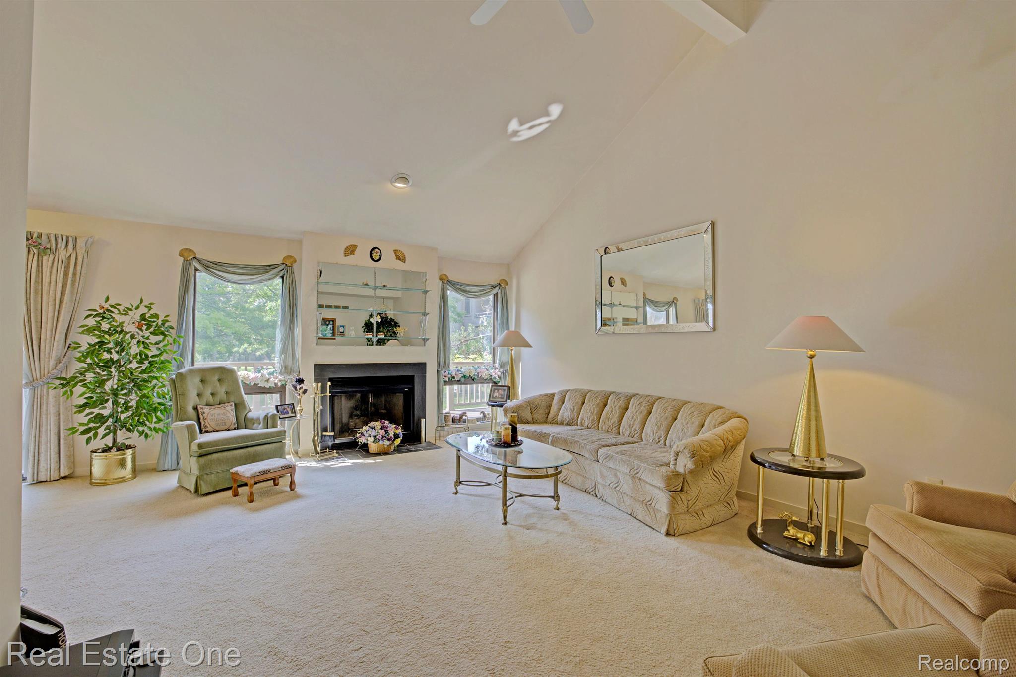 Living Room with Gas Fireplace