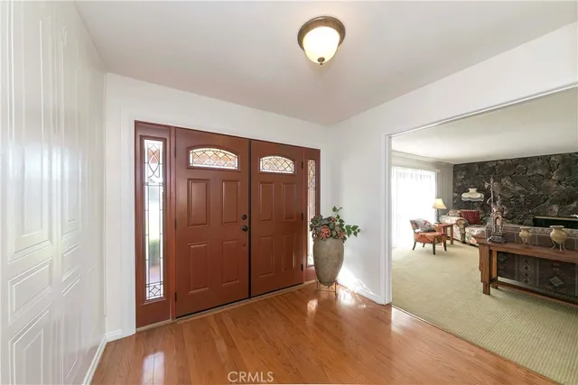 a view of livingroom with furniture and wooden floor