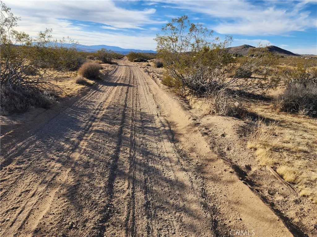 0 Patrick Joshua Tree, CA 92252 - Photo 10 of 15 a view of a dry yard with wooden fence
