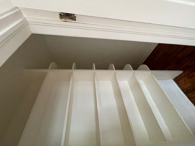 2104 Enfield Road, Unit B Austin, TX 78703 - Photo 7 of 15 a view of staircase with white walls and a window