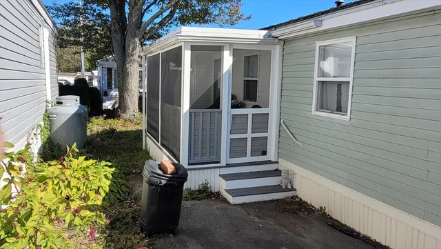 a view of outdoor space and deck kitchen