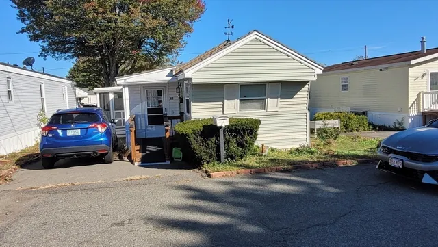 a view of a house with a patio