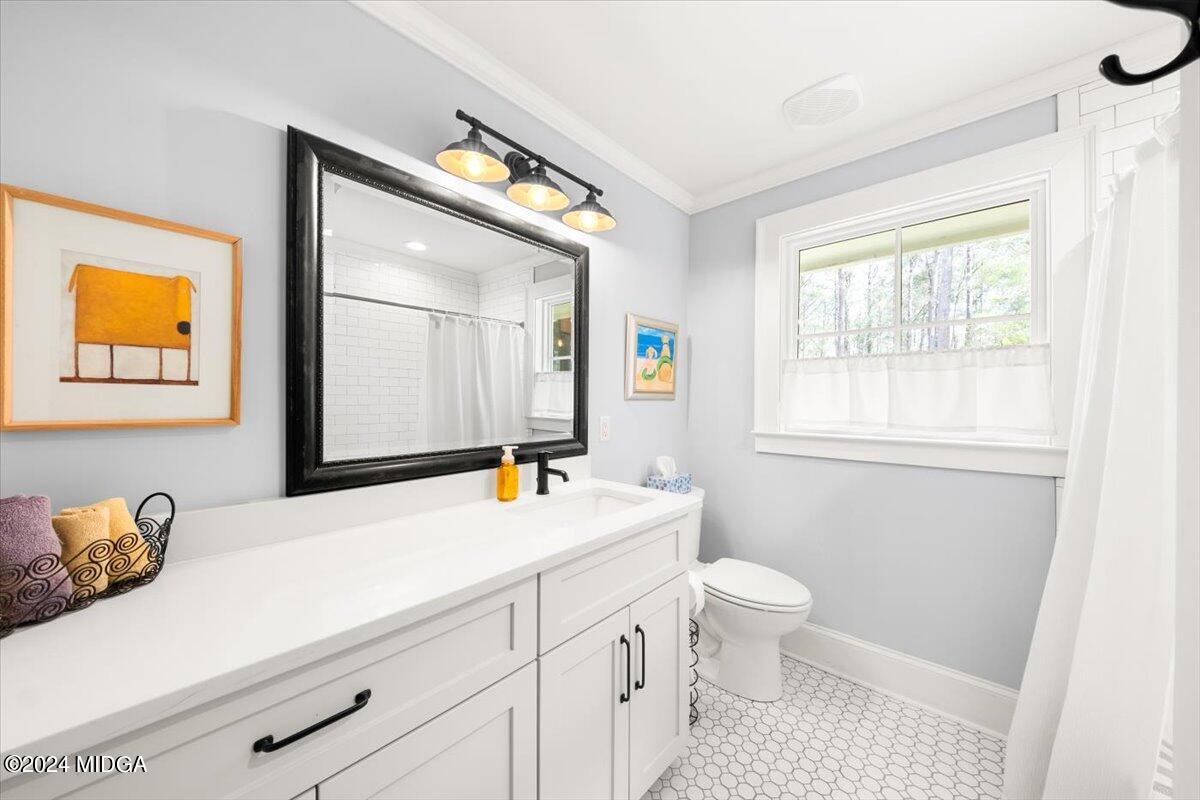 280 Joe Chambers Road Forsyth, GA 31029 - Photo 21 of 55 a bathroom with a sink a toilet and a window