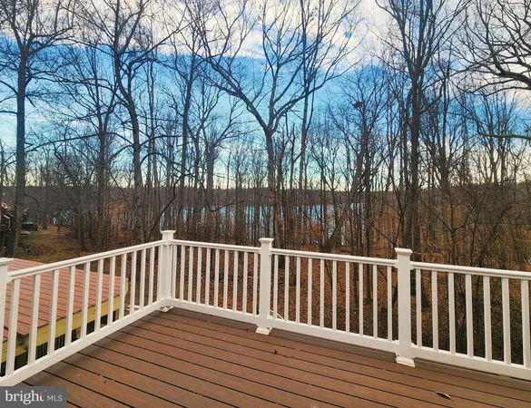 a view of wooden deck